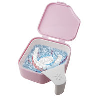 入れ歯洗浄 ケース デントクリアカップ 入れ歯洗浄用 ピンク K-7012 1個 紀陽除虫菊