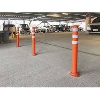 積水 車線分離標 ポールコーンCITY R 接着用スチールスペーサータイプ PCCTRー80GWーSN 緑 PCCTR-80GW-SN-T6（直送品）