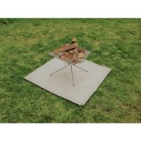 吉野 焚き火台用保護シート カーキ 920×920 YS-TDHS-1K 1セット(10枚) 562-8948（直送品）