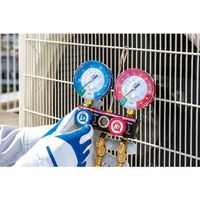 アサダ Asada マニホールドADキット R12、R22、R502 ケース付 152cm AM180C 1セット 566-6377（直送品）