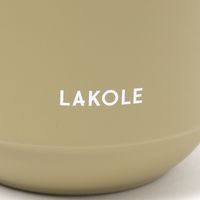 保冷保温 ステンレスセラミックマグカップ(330ml) ベージュ LAKOLE/ラコレ