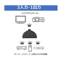 Trimate HDMI切替器(3入力・1出力) TR-HDM3 1個 67-4918-61（直送品）