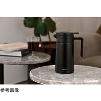 HARIO セラミックコーティング 真空二重保温ポット 600mL ブラック CHP-600-B 1個 68-5182-09（直送品）