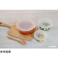 HARIO 耐熱ガラス製保存容器・丸1200 1ケース(24個) MST-120-TW 68-5182-33（直送品）