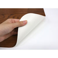 キッチンマット 120cm 吸着キッチンマット 木目 拭ける 吸着 滑らない 45cm×120cm ダークブラウン 359683 1個（直送品）