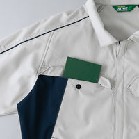 アイトス 長袖ブルゾン シルバーグレー M 1931-003-M 1931 1着（直送品）