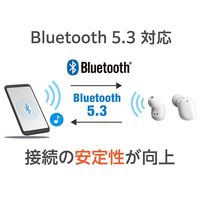 グリーンハウス 完全ワイヤレスステレオイヤホン ホワイト GH-TWSUA-WH 1個