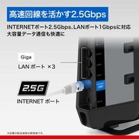 バッファロー 無線LAN親機11be/ax/ac/n/a/g/b 5764+688Mbps WSR6500BE6P/DBK 1個