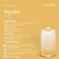 業務用 割り材 モナン ココナッツ・シロップ 700ml 3本 MONIN 割材 ドリンクベース フレーバーシロップ