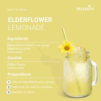 業務用 割り材 モナン エルダーフラワー・シロップ 700ml 3本 MONIN 割材 ドリンクベース フレーバーシロップ