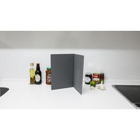 立てて乾かせる畳めるまな板 L 420×297×2mm ダークグレー 1個 食洗機可 熱湯消毒可 抗菌仕様 シービージャパン