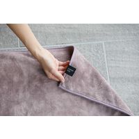 カラリミオ 毎日使える吸水バスマット 40×60cm パープル 1セット（１枚×3）マイクロファイバー シービージャパン