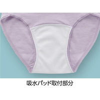 ケアファッション 吸水パッド対応ショーツ パープル L W018004962 1枚（直送品）
