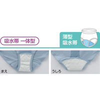 ケアファッション 安心快適ショーツ 吸水帯一体型 ブルー M W018005001 1枚（直送品）