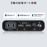 サンワサプライ モバイルバッテリー(20000mAh・AC65W・PD45W) BTL-RDC42 1個