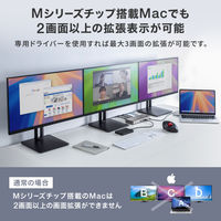 サンワサプライ ドッキングステーション(HDMI/DisplayPort・4K×3画面出力対応) USB-CVDK20 1個