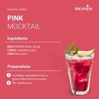 業務用 割り材 モナン ローズ・シロップ 700ml 1ケース(6本) MONIN 割材 ドリンクベース フレーバーシロップ