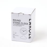 時計　ラウンドスタンドクロック アイボリー LAKOLE/ラコレ