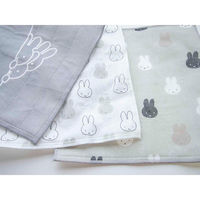 オカト- かや織ふきん 同柄3枚セット ミッフィ- DickBruna 顔だけミッフィ- 376052 1個（直送品）