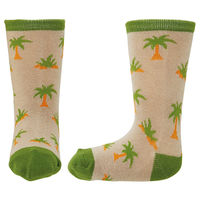 スケ-タ- 靴下 キッズ 男の子 女の子 ディノサウルス ヤシの木 14~16cm 子供用靴下 かわいい 484230 1個（直送品）