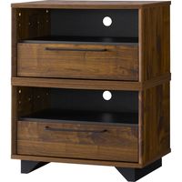 【軒先渡し】朝日木材加工 インダスタ ローボード 幅1150×奥行390×高さ386mm ブラウン IDM-4012AV-2H 1台（直送品）