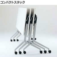 【組立設置込】コクヨ リーフライン 会議テーブル 棚付 幅1200×奥行450×高さ720mmホワイト 1台（直送品）