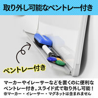 KMA 壁掛けホワイトボード W120 K-BBK-W120W（直送品）