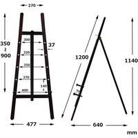 KMA 木製イーゼルEX H1200 K-EZ-W1200EX（直送品）
