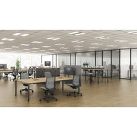 【組立設置込】コクヨ ワークフィット ミーティング 半円形 アジャスター 幅1400×奥行700×高さ720mm ラスティックM/ブラック 1台（直送品）