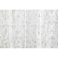 ユニベール 厚地+レースカーテンセット ショット 幅1000×高さ1350mm ネイビー 4548654683164 1セット（4枚入）（直送品）