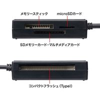 サンワサプライ USB3.1 マルチカードリーダー ADR-3ML39BK 1個（直送品）