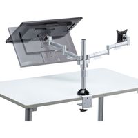 サンワサプライ 水平多関節液晶モニタアーム(H420 左右2面) CR-LA1802 1台（直送品）