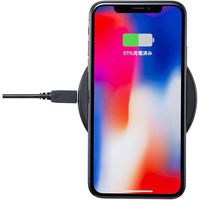 サンワサプライ ワイヤレス充電パッド（5W） WLC-PAD16BK 1個（直送品）