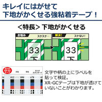カシオ計算機 カシオネームランドテープ キレイにはがせて下地がかくせる XR-3GCWE 1個