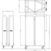 藤沢工業 TOKIO NFAシリーズ チェア台車 FSD-45 シルバー 1台（取寄品）