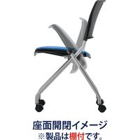 藤沢工業 TOKIO FNCシリーズ ミーティングチェア FNC-K5T クリアブルー 1セット（4脚入）（取寄品）
