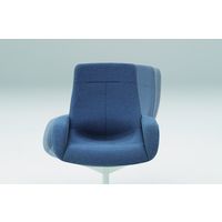 オカムラ ライブス ラウンジチェア ハイバック 木ベース/ダーク 張地：インターロック ベージュ/ブラック L149HS FXW2 1脚（直送品）