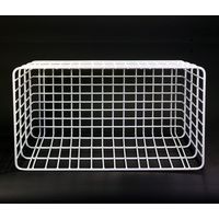 リンエイ 強力新聞カゴ ホワイト F-8（直送品）