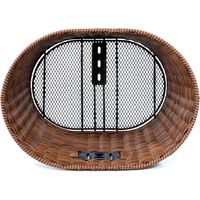 リンエイ 籐風丸型バスケット ミックスブラウン TP-309（直送品）