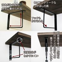 ジャパンアイウェア 職人手作りのウォールシェルフ 1段 ブラック 幅1000×奥行300×250mm WSBK1 1台（直送品）
