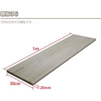 ジャパンアイウェア 職人手作りのウォールシェルフ 1段 ホワイト 幅1000×奥行300×250mm WSW1 1台（直送品）