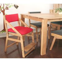 市場 E-Toko（イイトコ） キッズチェア カバーリングセット ナチュラル/レッド JUC-2877NA/JUC-2891RD 1セット（直送品）
