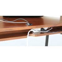 市場 ウォルナッツ デスク（配線孔つき） 幅1200×奥行600×高さ725mm ブラウン T-3261BR 1台（直送品）