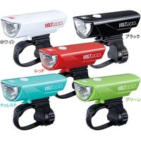 キャットアイ VOLT200（数量限定カラー） ホワイト/ブルーストライプ HL-EL151RC（直送品）