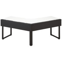 【組立設置込】Ceha プレノデスクシステム 120度天板デスク　幅1243×奥行1243×高さ720mm 天板ホワイト/脚ブラック　1台（4梱包）（取寄品）