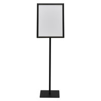 アール・エフ・ヤマカワ スナップ案内板 A3 ブラック 幅452×奥行き250×高さ1098mm 1台 掲示板 ディスプレイスタンド 透明カバー付き