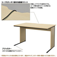 アール・エフ・ヤマカワ ワークデスク2 平机 幅800×奥行600×高さ700mm ウォルナット GZWD2-0860DM 1台 オフィスデスク 事務机