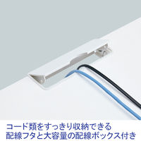 【組立設置込】コクヨ インベントFSデスク INVENT ハーフ 平机 幅1200×奥行600×高さ720mm ホワイトナチュラル×ホワイト 1台（直送品）