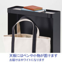 オカムラ VILLAGE VD-Aデスク 荷物置きワゴン 幅450×奥行300×高さ550mm ホワイト 1台（取寄品）