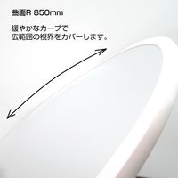 信栄物産 防犯ミラー クランプタイプ ホワイト CR-30-W 1枚